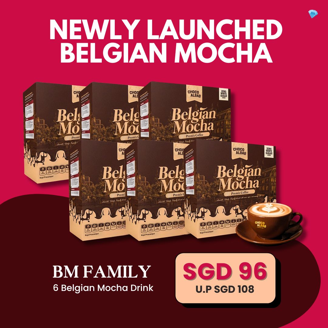 ChocoAlbab - Belgian Mocha [25gm/20sachets/box]