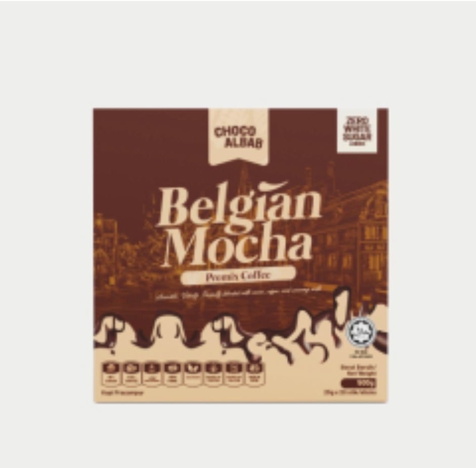 ChocoAlbab - Belgian Mocha [25gm/20sachets/box]