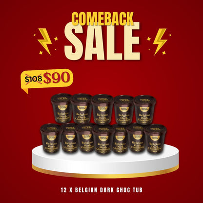 ChocoAlbab - Belgian Dark Chocolate Tub [260gm/tub]