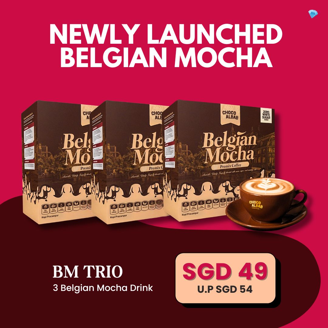 ChocoAlbab - Belgian Mocha [25gm/20sachets/box]