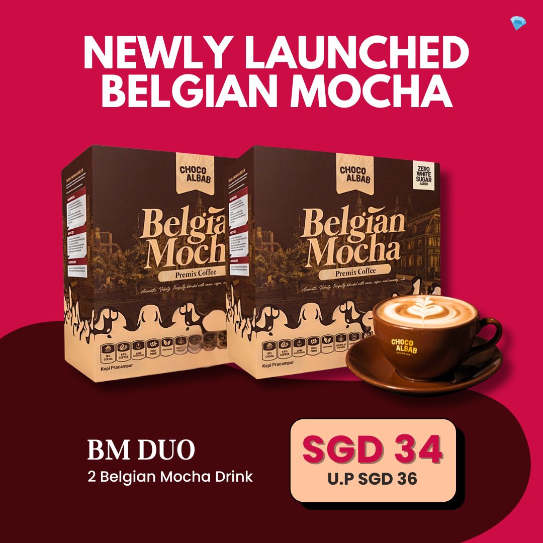 ChocoAlbab - Belgian Mocha [25gm/20sachets/box]