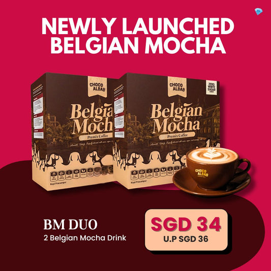 ChocoAlbab - Belgian Mocha [25gm/20sachets/box]